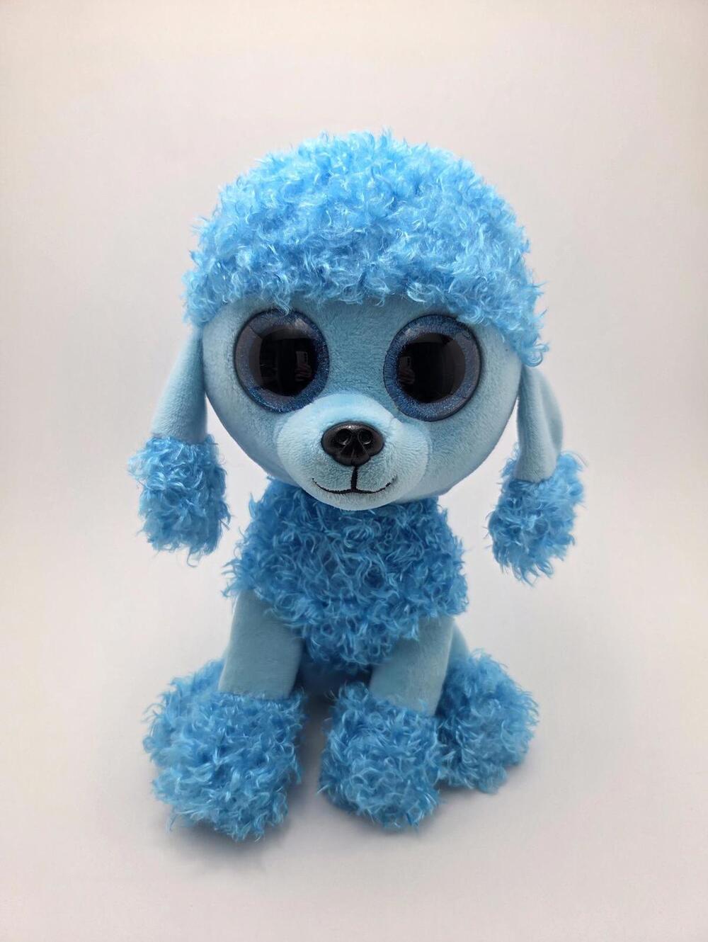 Ty Beanie Boo “Mandy” the Blue Poodle Plush No Hang Tag! (Larger 9 inch)